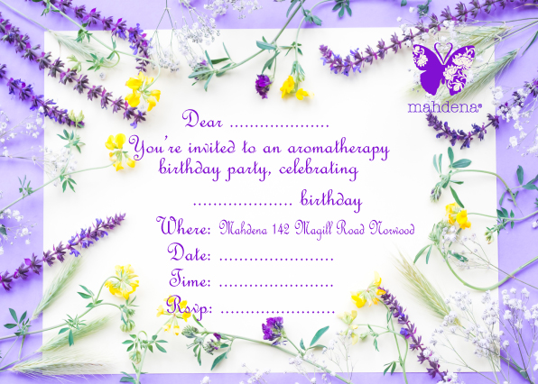 Birthday Invitation Lavender